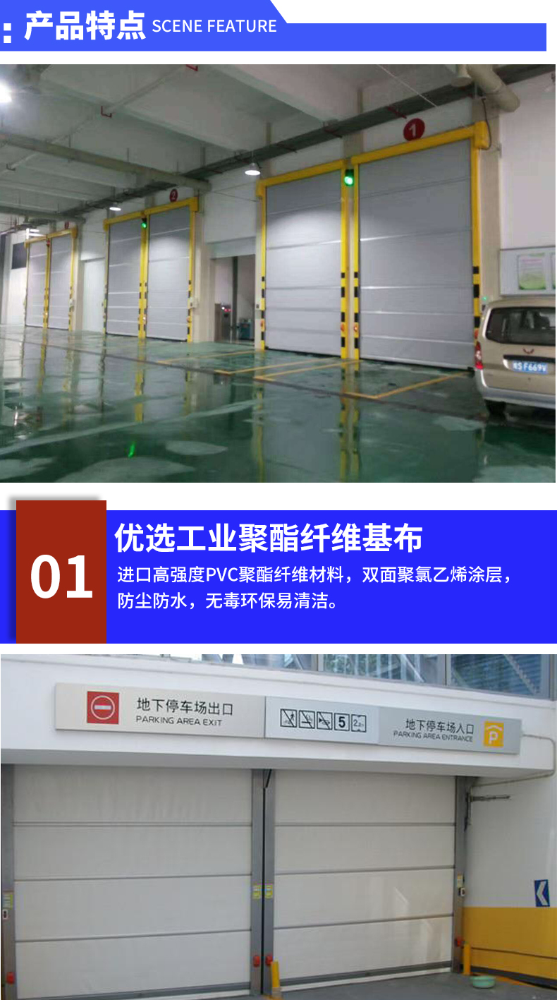 PVC quick rolling shutter door
