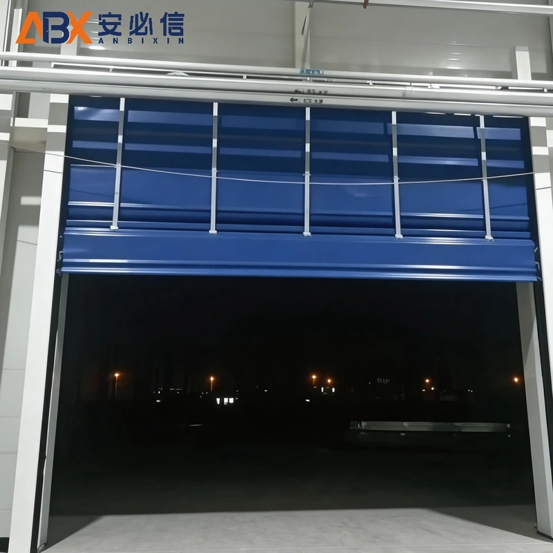 Transparent PVC Stacking Door | ABX Industrial Door Manufacturer