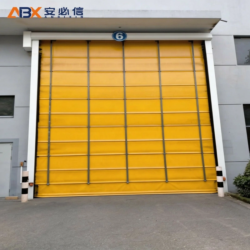 Transparent PVC Stacking Door | ABX Industrial Door Manufacturer
