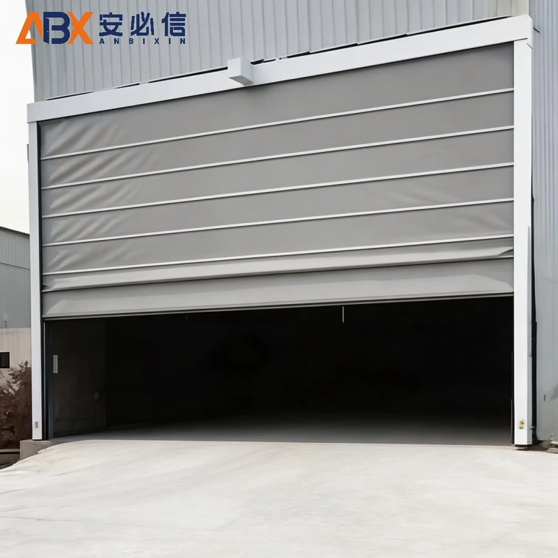 Transparent PVC Stacking Door | ABX Industrial Door Manufacturer