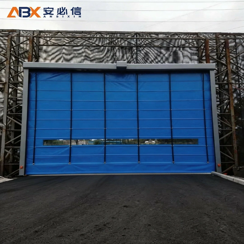 Transparent PVC Stacking Door | ABX Industrial Door Manufacturer
